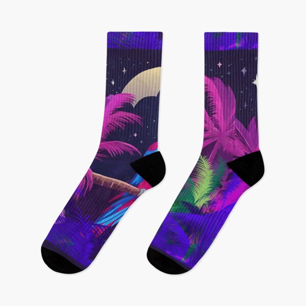Item preview, Copy of Parrot and palms at evening, sky fall of stars, exotic vibes designed and sold by Sugar Wisdom .
