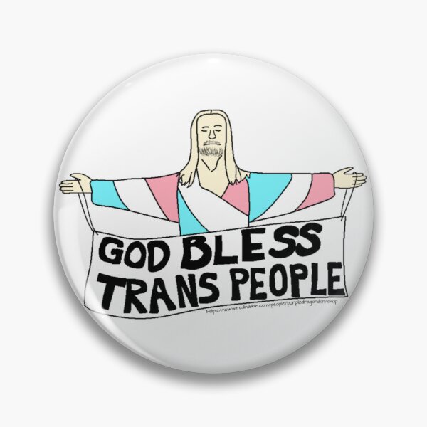 Item preview, God Bless Trans People designed and sold by purpledragondsn.