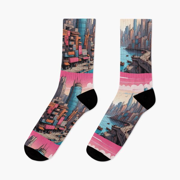 Item preview, Twilight Harmony Urban Dreamscape Meets Serenity designed and sold by ArtComixHaven.