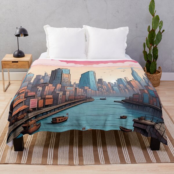 Item preview, Twilight Harmony Urban Dreamscape Meets Serenity designed and sold by ArtComixHaven.