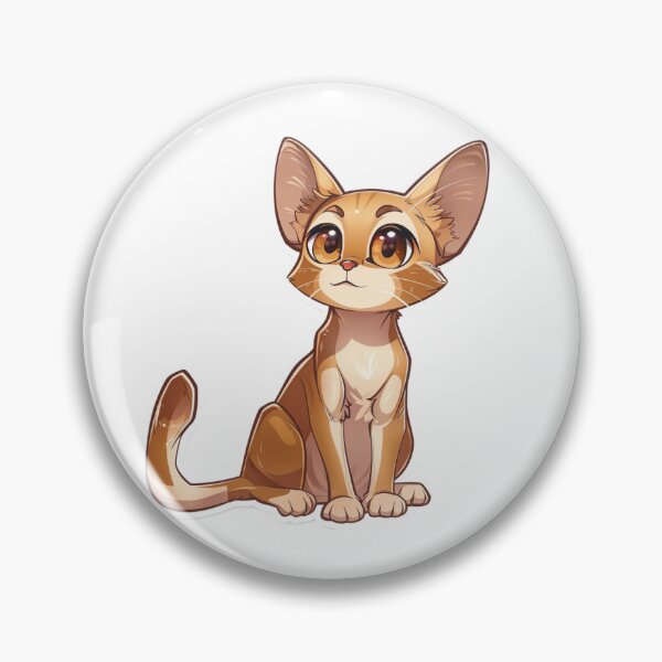 Item preview, Abyssinian Kawaii Famous Cat Breeds Animal Inspired Art and Stickers designed and sold by CDC40.