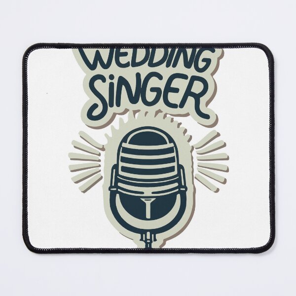 Item preview, Wedding Singer Vintage Microphone Retro Badge designed and sold by NiftyWrx.