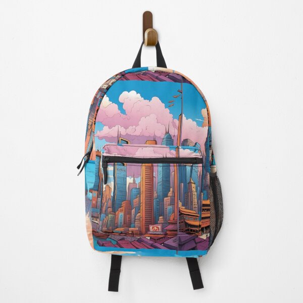 Item preview, Cerulean City Whimsical Waterways and Neon Glow designed and sold by ArtComixHaven.