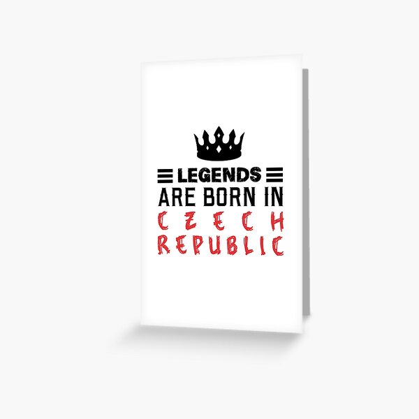 Item preview, Legends are born in Czech Republic designed and sold by BYNDART.