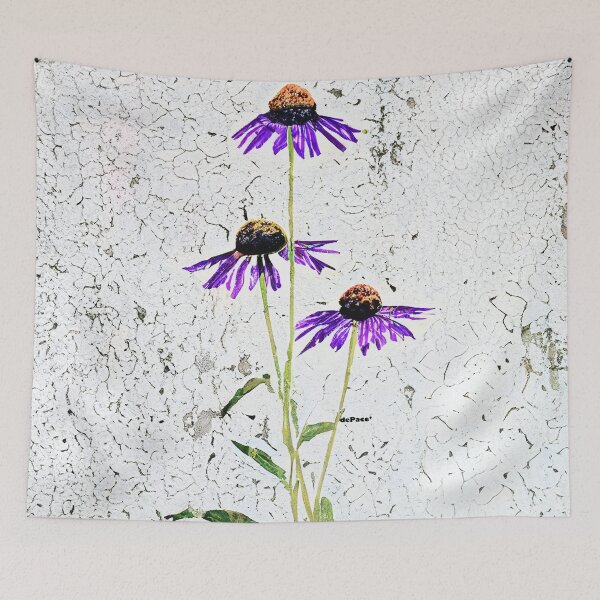 Item preview, mural of a Purple Coneflower - dePace' designed and sold by mrpropcake.