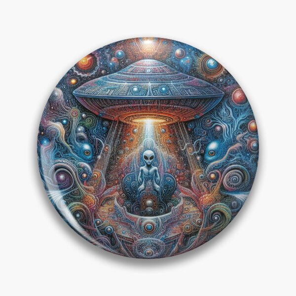 Item preview, Ufo - Alien in the space ocean designed and sold by Savario.