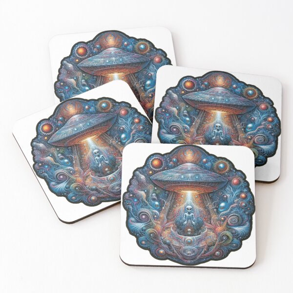 Item preview, Ufo - Alien in the space ocean designed and sold by Savario.