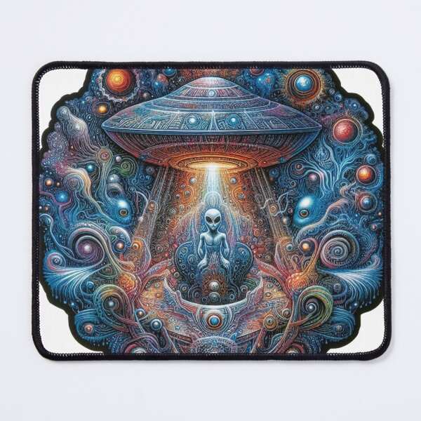 Item preview, Ufo - Alien in the space ocean designed and sold by Savario.