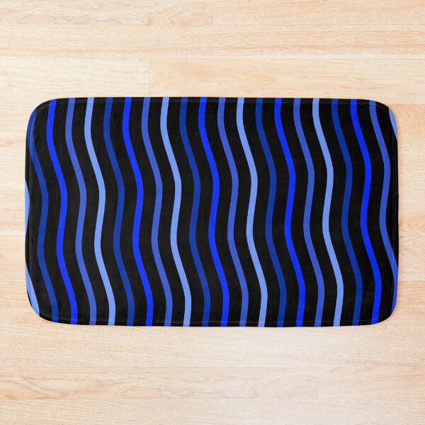 Item preview, Black & Blues Vertical Waving Lines Flowing Limitless Seams designed and sold by Alchemy-A-La-G.