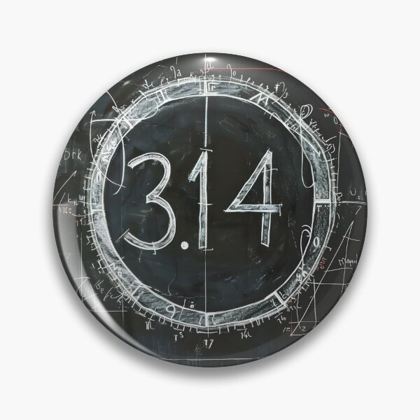 Item preview, Artistic Fusion- Celebrating Pi Day with Elegance in White on Black- A Unique and Creative Design designed and sold by OlfactoART Studio.