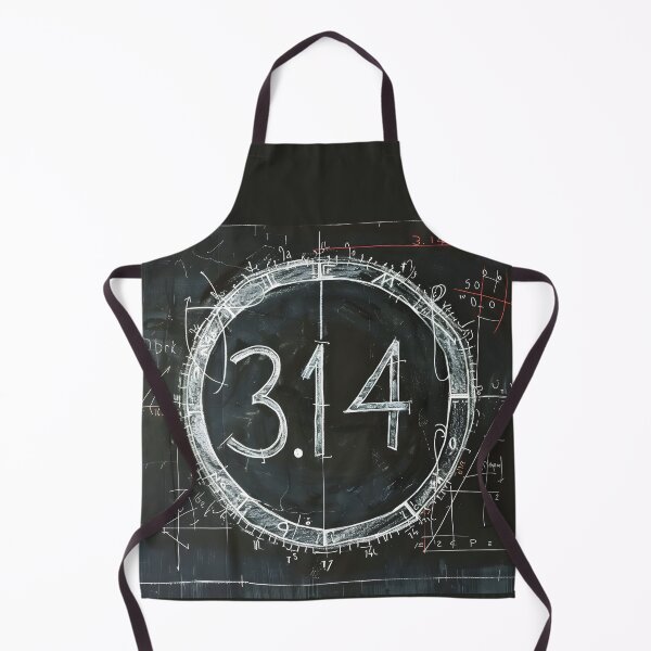 Item preview, Artistic Fusion- Celebrating Pi Day with Elegance in White on Black- A Unique and Creative Design designed and sold by OlfactoART Studio.