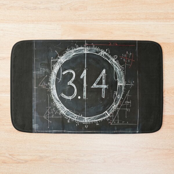 Item preview, Artistic Fusion- Celebrating Pi Day with Elegance in White on Black- A Unique and Creative Design designed and sold by OlfactoART Studio.