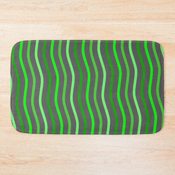 Item preview, Grey & Green Vertical Waving Lines Flowing Limitless Seams designed and sold by Alchemy-A-La-G.