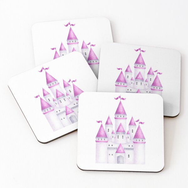 Item preview, Fairytale Castle Pink designed and sold by PinaColadaArtS.