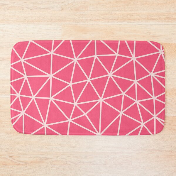 Item preview, Vintage Pink Geometric Triangle Abstract Pattern Design  designed and sold by patternsoup.