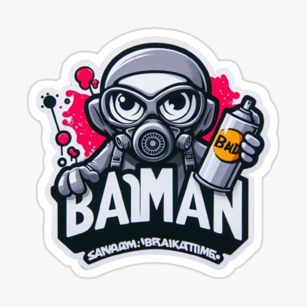 Aperçu de l'œuvre "BadMan Graffiti Guru : maître de l'art du spray" créée et vendue par DarkSideArtz.