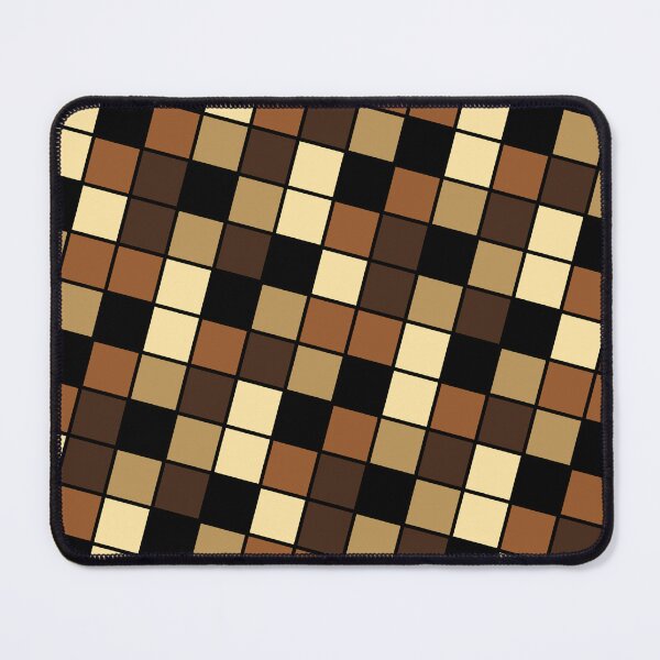 Item preview, Tan & Brown Natural Square Tiles Black Limitless Seams designed and sold by Alchemy-A-La-G.