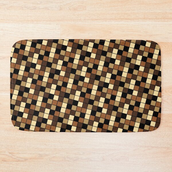 Item preview, Tan & Brown Natural Square Tiles Black Limitless Seams designed and sold by Alchemy-A-La-G.