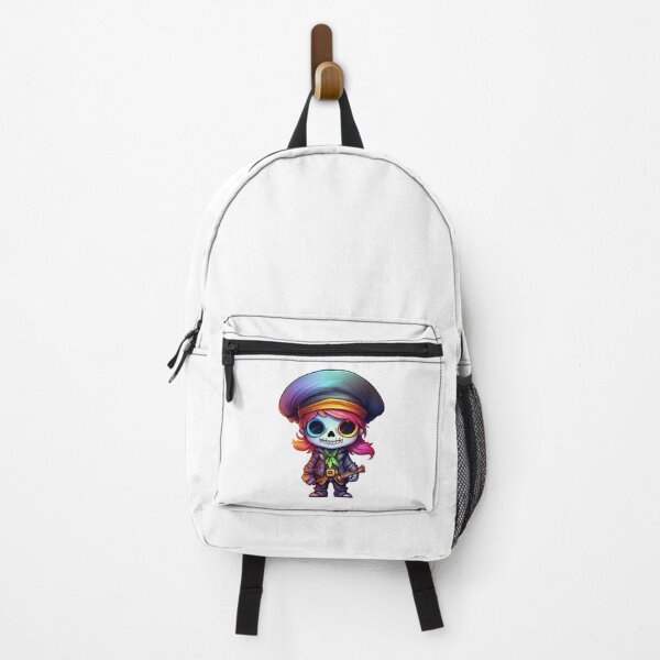 Item preview, Kawaii Neon Rainbow Skeloton Pirate designed and sold by KawaiiArtStyle.