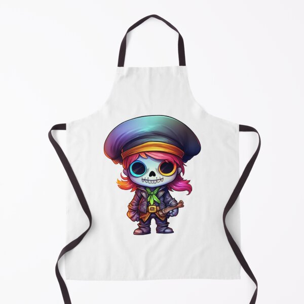 Item preview, Kawaii Neon Rainbow Skeloton Pirate designed and sold by KawaiiArtStyle.