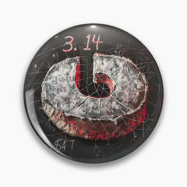 Item preview, Celebrating Pi Day with Mathematical Artistry and Creative Flair in a White and Dark Palette designed and sold by OlfactoART Studio.