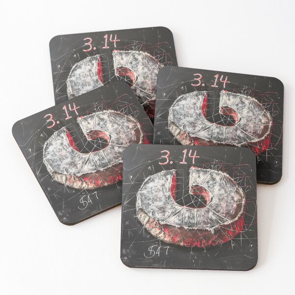 Item preview, Celebrating Pi Day with Mathematical Artistry and Creative Flair in a White and Dark Palette designed and sold by OlfactoART Studio.
