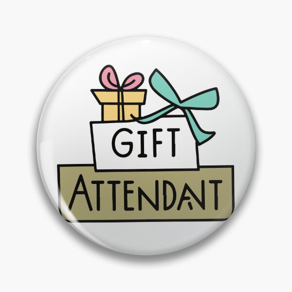 Item preview, Gift Attendant Wedding Sticker Design designed and sold by NiftyWrx.