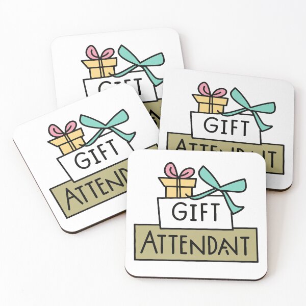 Item preview, Gift Attendant Wedding Sticker Design designed and sold by NiftyWrx.