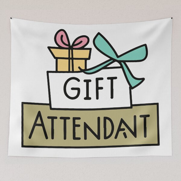 Item preview, Gift Attendant Wedding Sticker Design designed and sold by NiftyWrx.