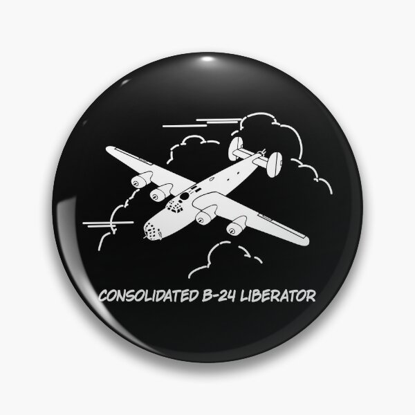 Item preview, Consolidated B-24 Liberator WW2 Heavy Bomber Plane Flying Silhouette Diagram designed and sold by MilitaryMart.