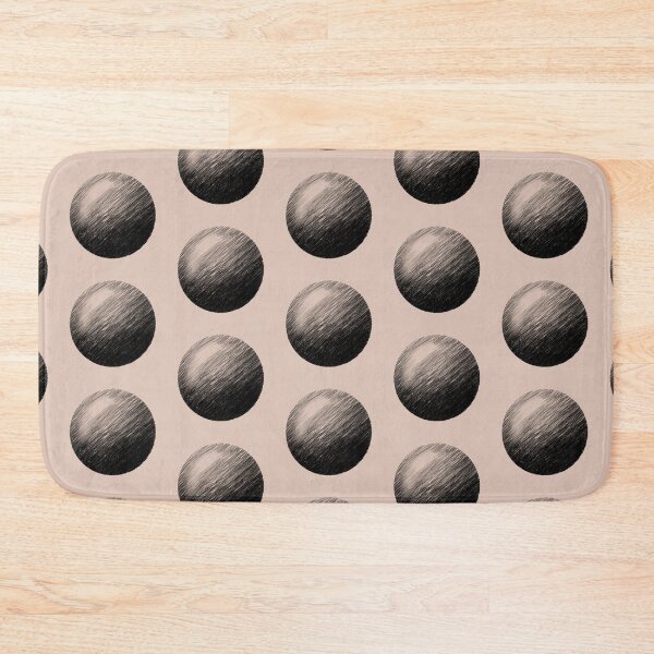 Item preview, Black ball sphere sketch pattern designed and sold by Szkicerka.