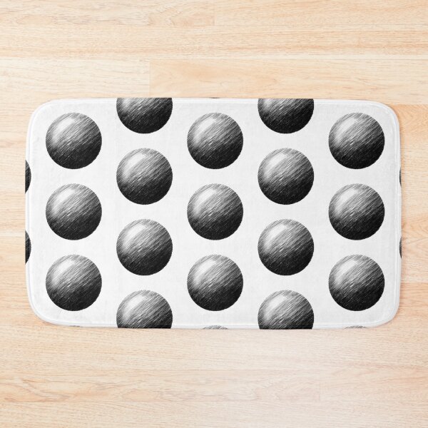 Item preview, Black ball sphere sketch pattern designed and sold by Szkicerka.