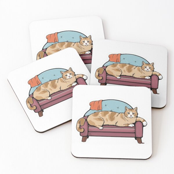 Item preview, cat on the couch designed and sold by graphicboyz112.