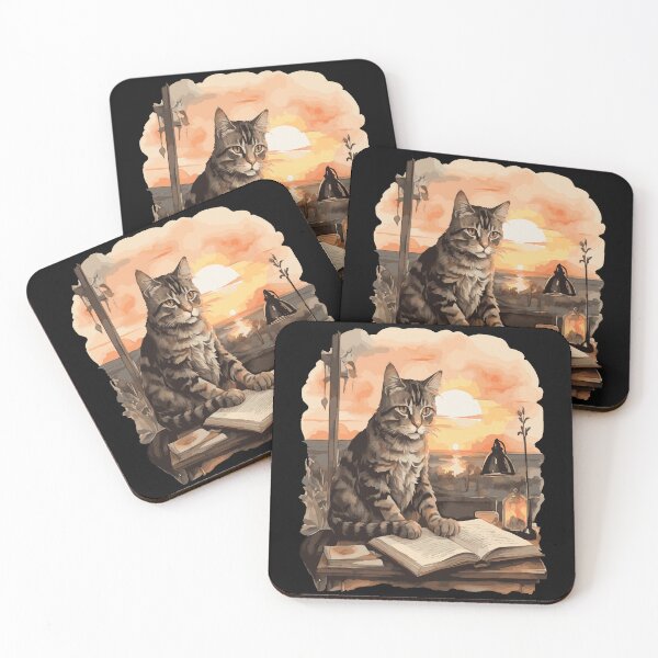 Item preview, Whimsical Cat Reading 'How to Kill a Mockingbird' Art Print designed and sold by Imma4art ⭐⭐⭐⭐⭐.
