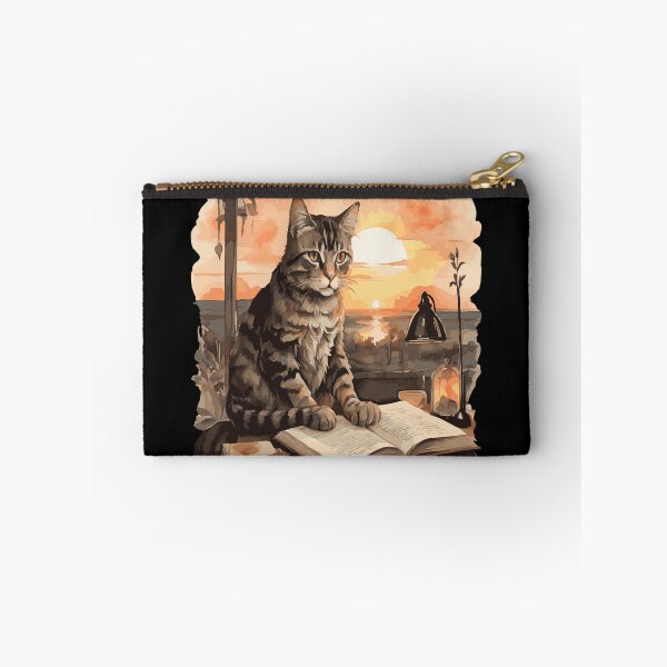 Item preview, Whimsical Cat Reading 'How to Kill a Mockingbird' Art Print designed and sold by Imma4art ⭐⭐⭐⭐⭐.