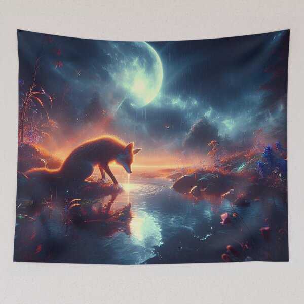 Item preview, Fox and the Moon designed and sold by BansheeTales.