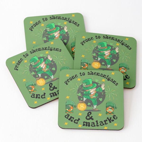 Item preview, Prone To Shenanigans And Malarkey - Funny St Patrick Day designed and sold by Raccoon's World.