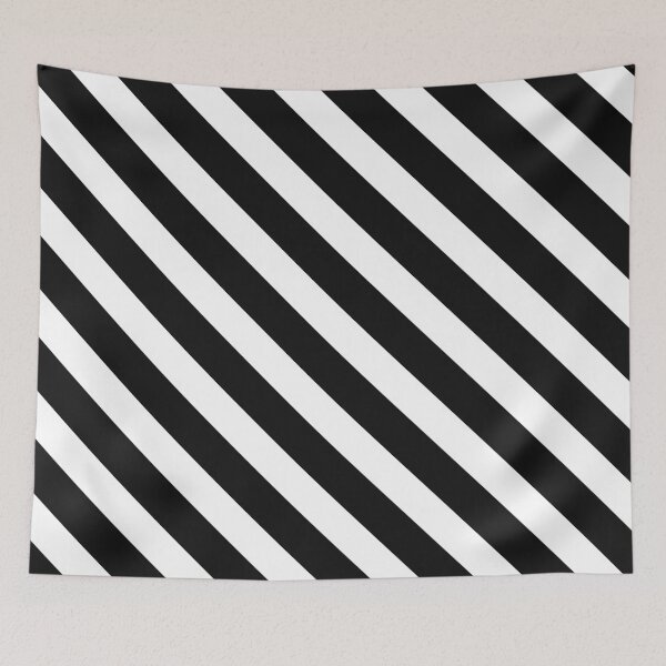 Item preview, Black and White Diagonal Bold Lines Pattern designed and sold by SPRUCIA.