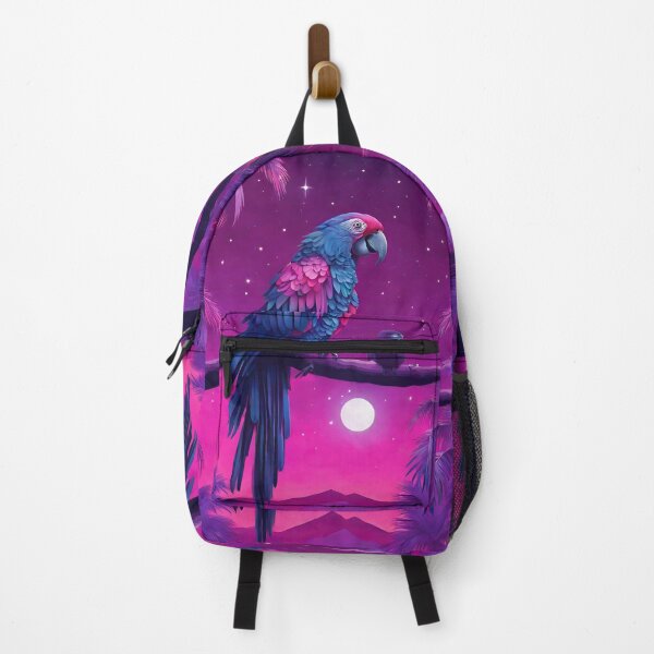 Item preview, Copy of Parrot and palms at evening, sky fall of stars, exotic vibes designed and sold by Sugar Wisdom .