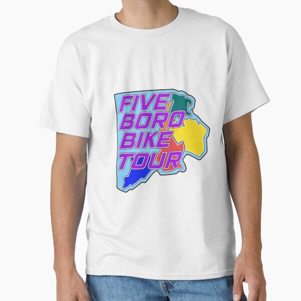 Item preview, Five Boro Bike Tour map designed and sold by PurpleCowStudio.