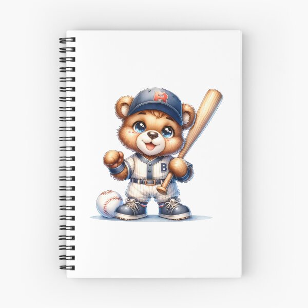Item preview, cute bear playing baseball designed and sold by Made-by-Gus.