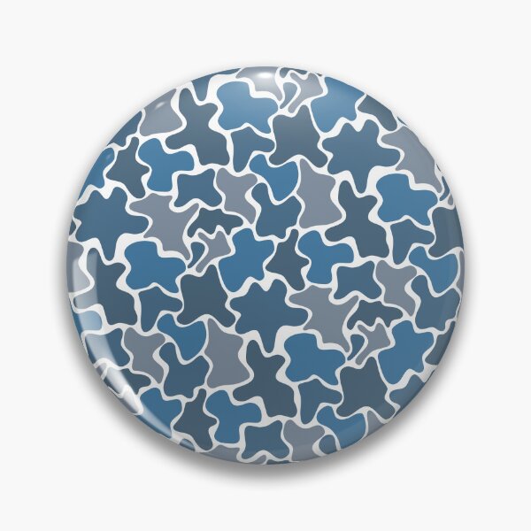 Item preview, Grey Blue & White Blob Camouflage Textile Limitless Seams designed and sold by Alchemy-A-La-G.