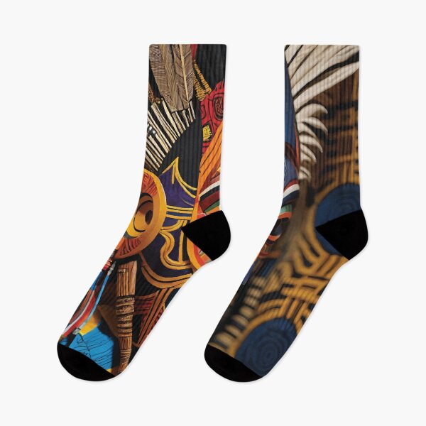 Item preview, Abstract indigenous mask man. designed and sold by maulbang.