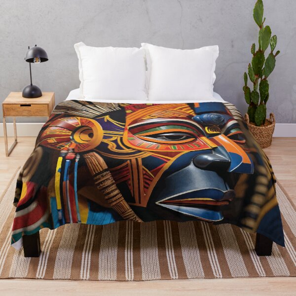 Item preview, Abstract indigenous mask man. designed and sold by maulbang.
