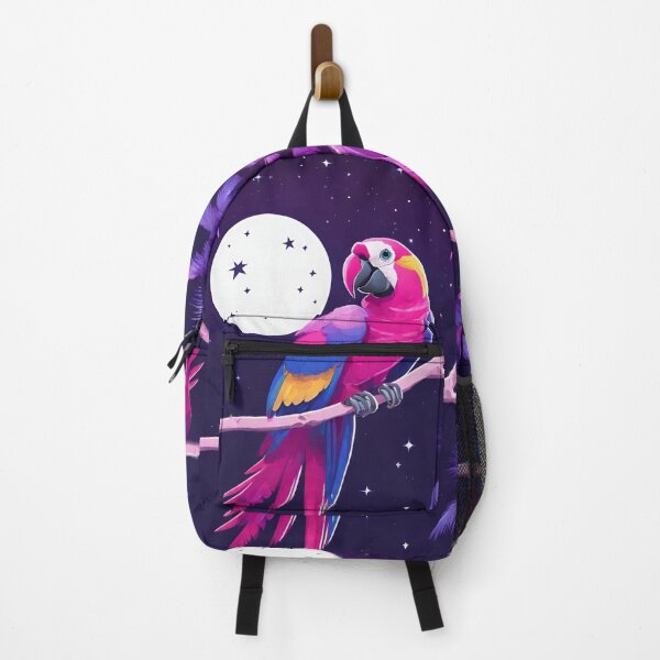 Item preview, Copy of Parrot and palms at evening, sky fall of stars, exotic vibes designed and sold by Sugar Wisdom .