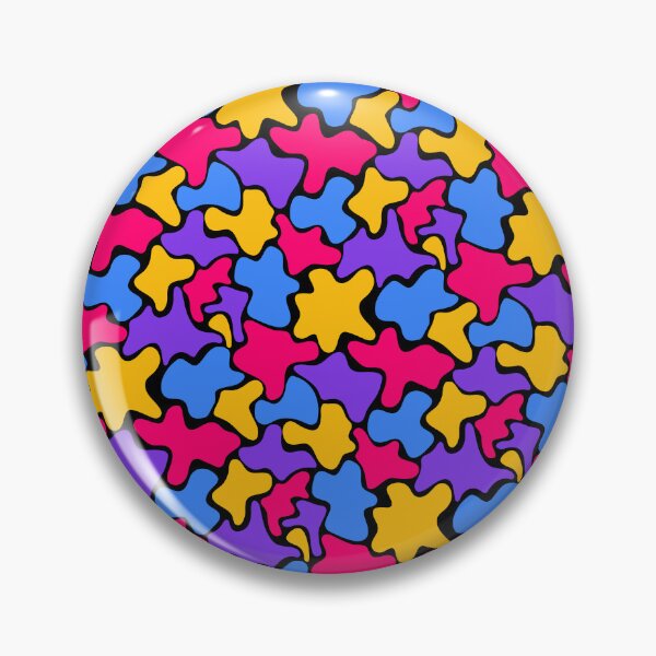 Item preview, Pink Blue & Purple Blob Camouflage Textile Limitless Seams designed and sold by Alchemy-A-La-G.
