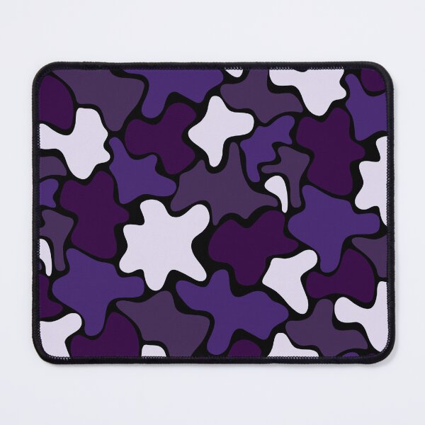 Item preview, Purple Violet & White Blob Camouflage Textile Limitless Seams designed and sold by Alchemy-A-La-G.