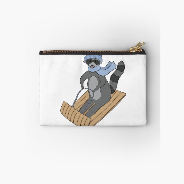 Item preview, Sledding Raccoon designed and sold by emilyswansonart.