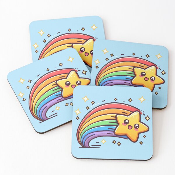 Item preview, Cute Rainbow Shooting Star designed and sold by Vkinsify.