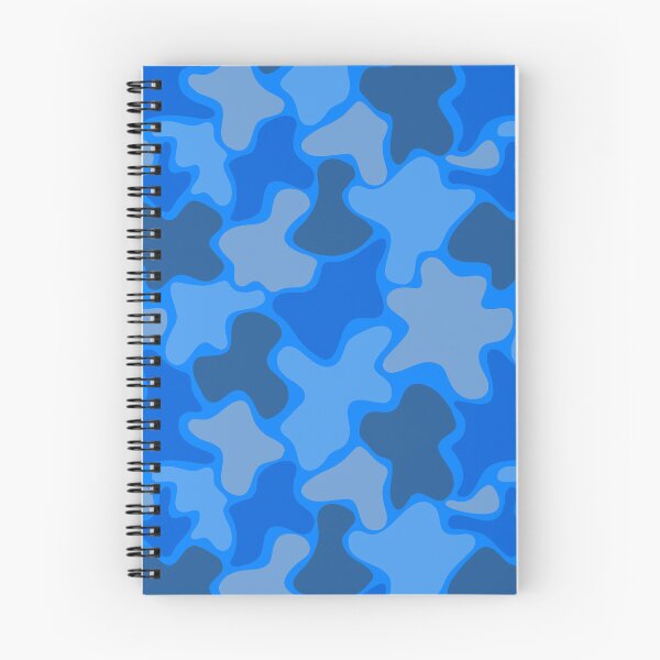 Item preview, Grey Blue & Navy Blob Camouflage Textile Limitless Seams designed and sold by Alchemy-A-La-G.